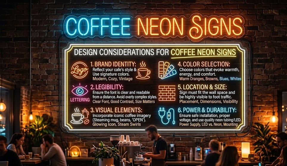 Design Considerations for Coffee Neon Signs