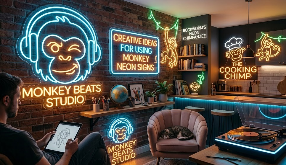 Creative Ideas for Using Monkey Neon Signs