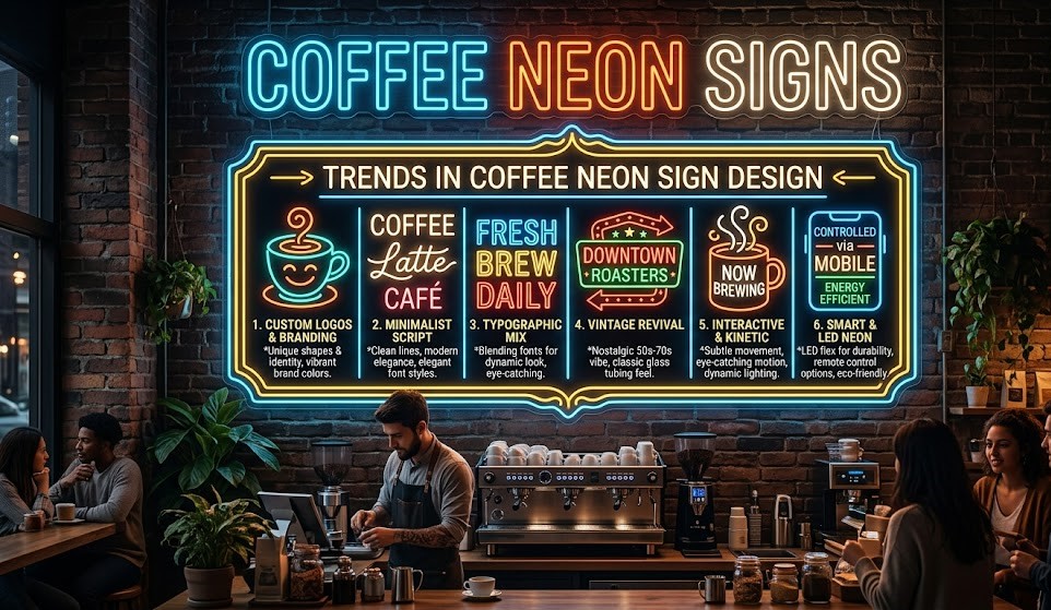 Trends in Coffee Neon Sign Design